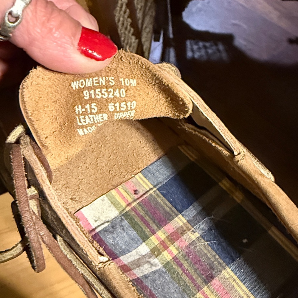 Sperry Top-Siders Tan Leather Boat Shoes. No Tags But Never Worn. - Picture 4 of 4